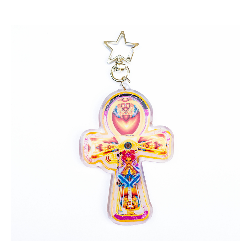 Pendentif acrylique Croix ANKH Siseikazuki